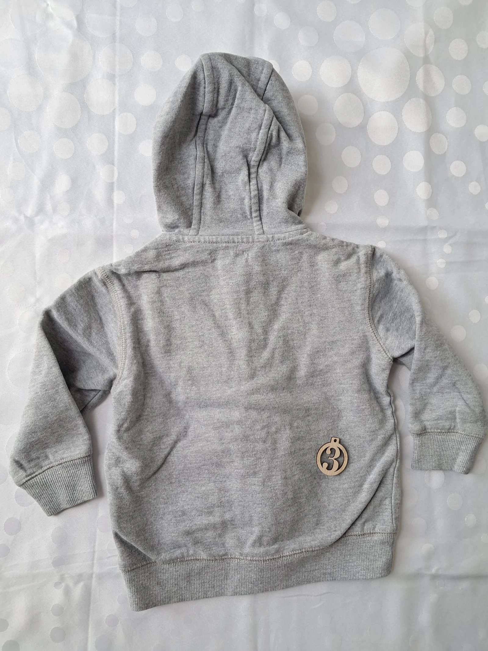 Grey hoodie sweater jacket size 3 years 94cm – photo 3